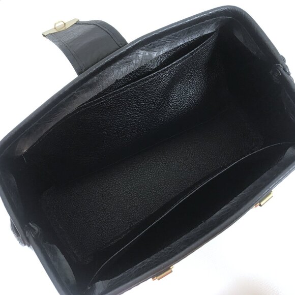 Vintage Black Leather Doctor Physician Medical Bag Satchel - Picture 10 of 13